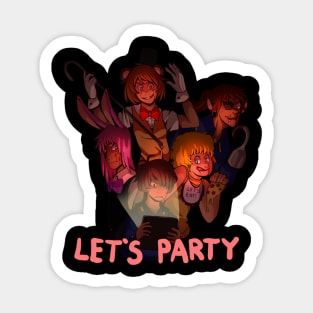 Five Night's at Freddy's- PARTY TIME Sticker